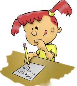 Girl writing to relieve social anxiety