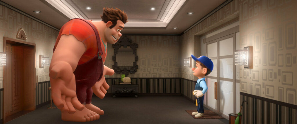 Ralph and Felix, from Wreck-It Ralph