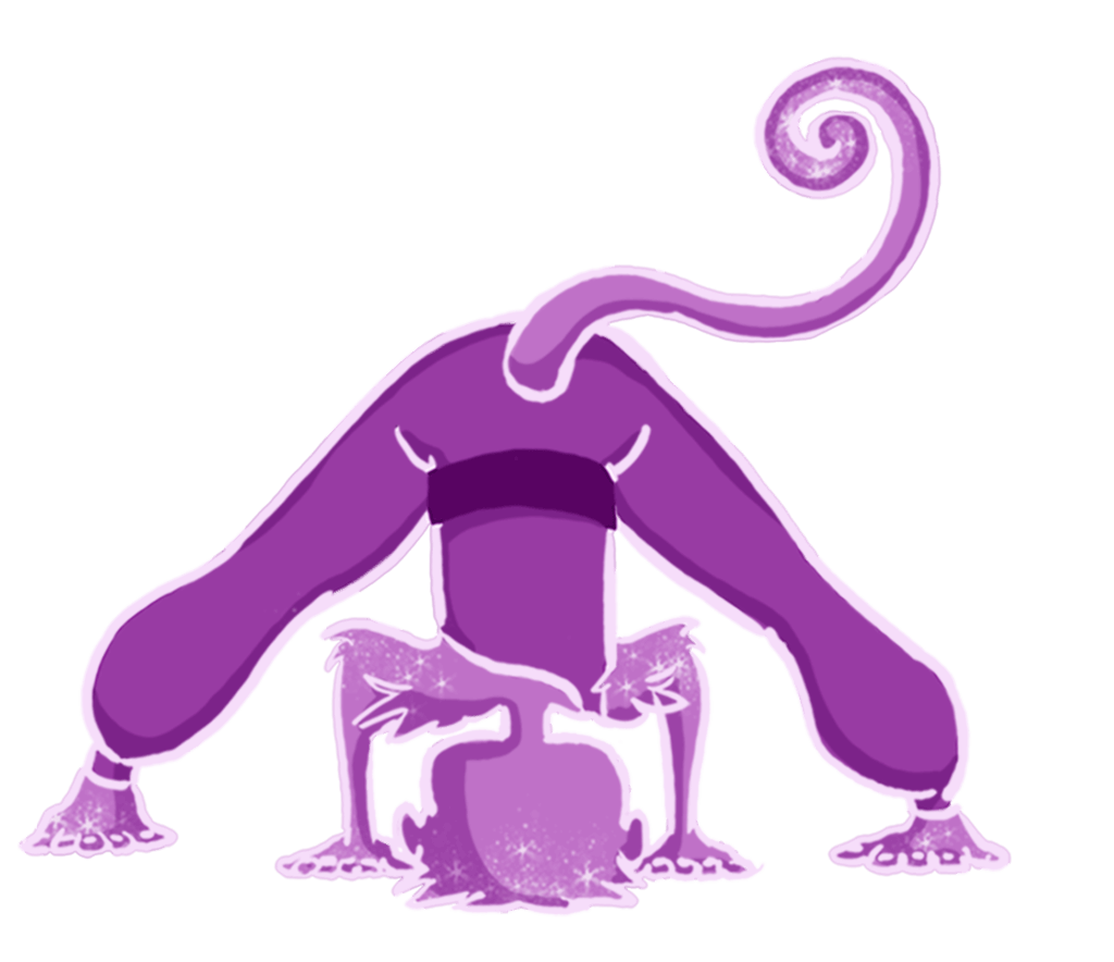 Wide-Legged Standing Forward Bend Kid Yoga Pose