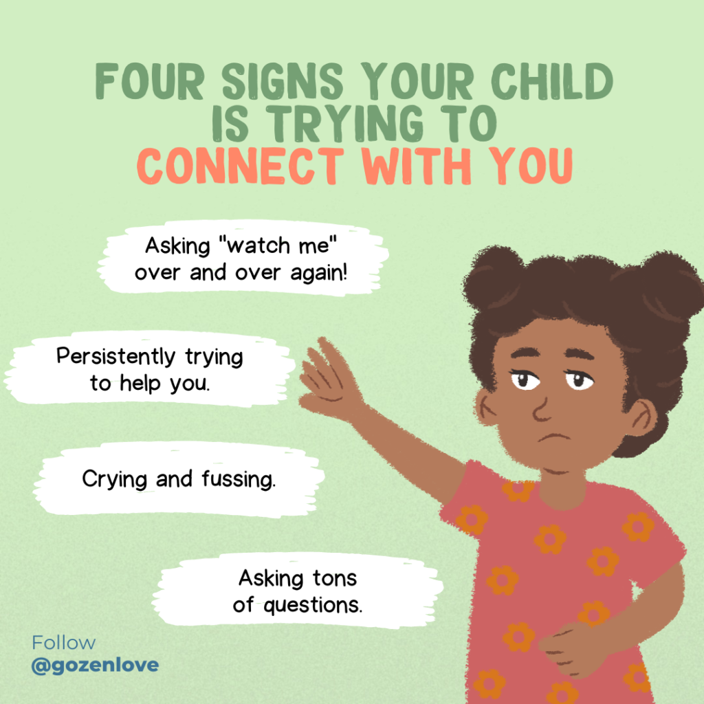 Signs Your Child is Trying to Connect With You
